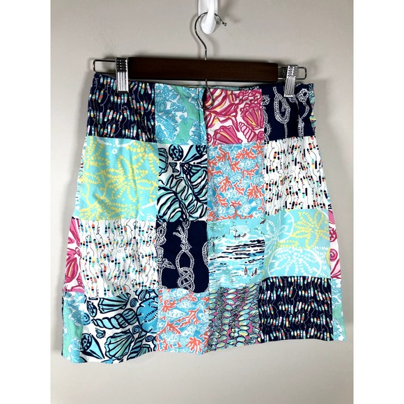 Lilly Pulitzer Women's Skirt Patchwork Nautical Size 0 - Picture 5 of 12